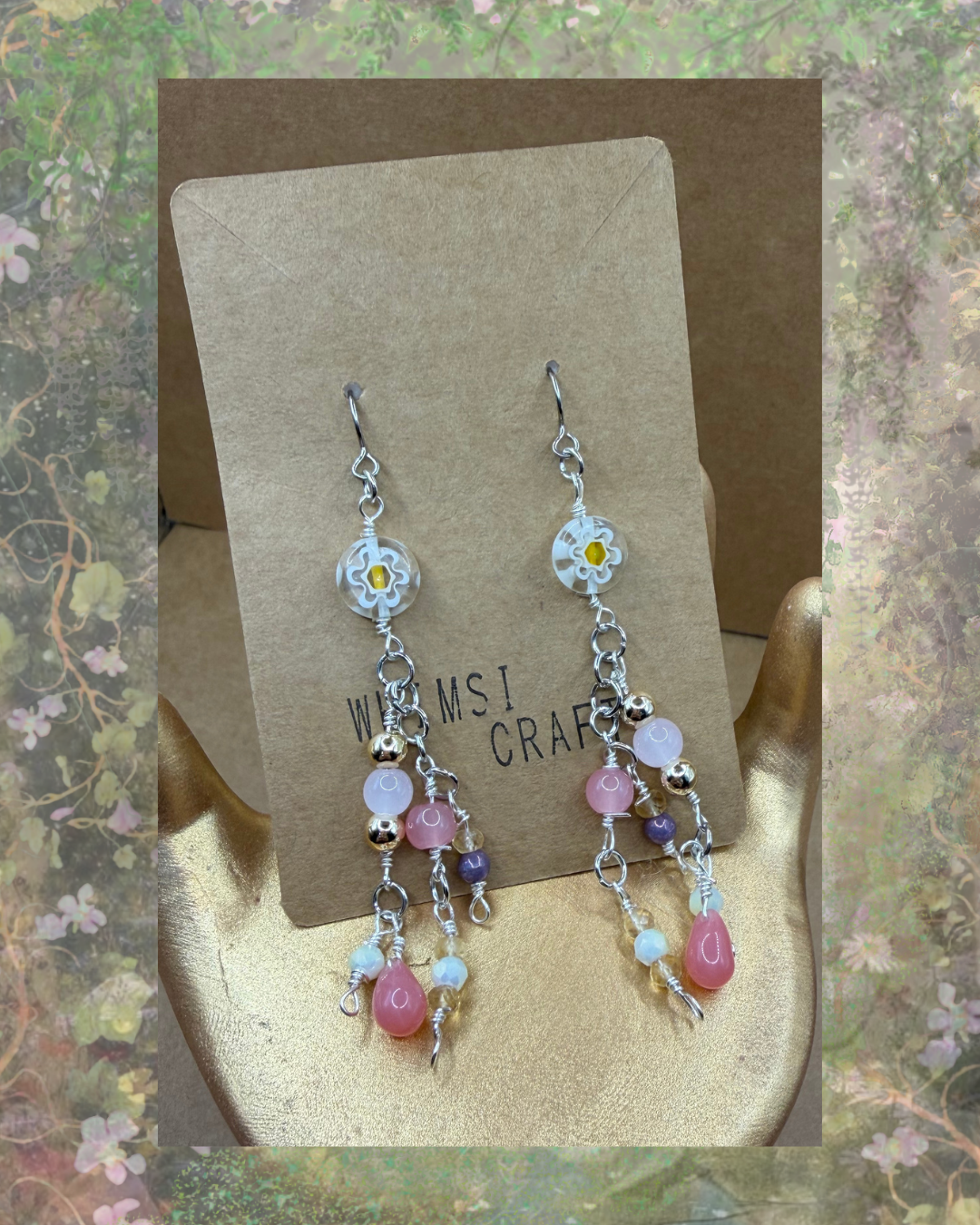Crystal Garden Fairy Earrings
