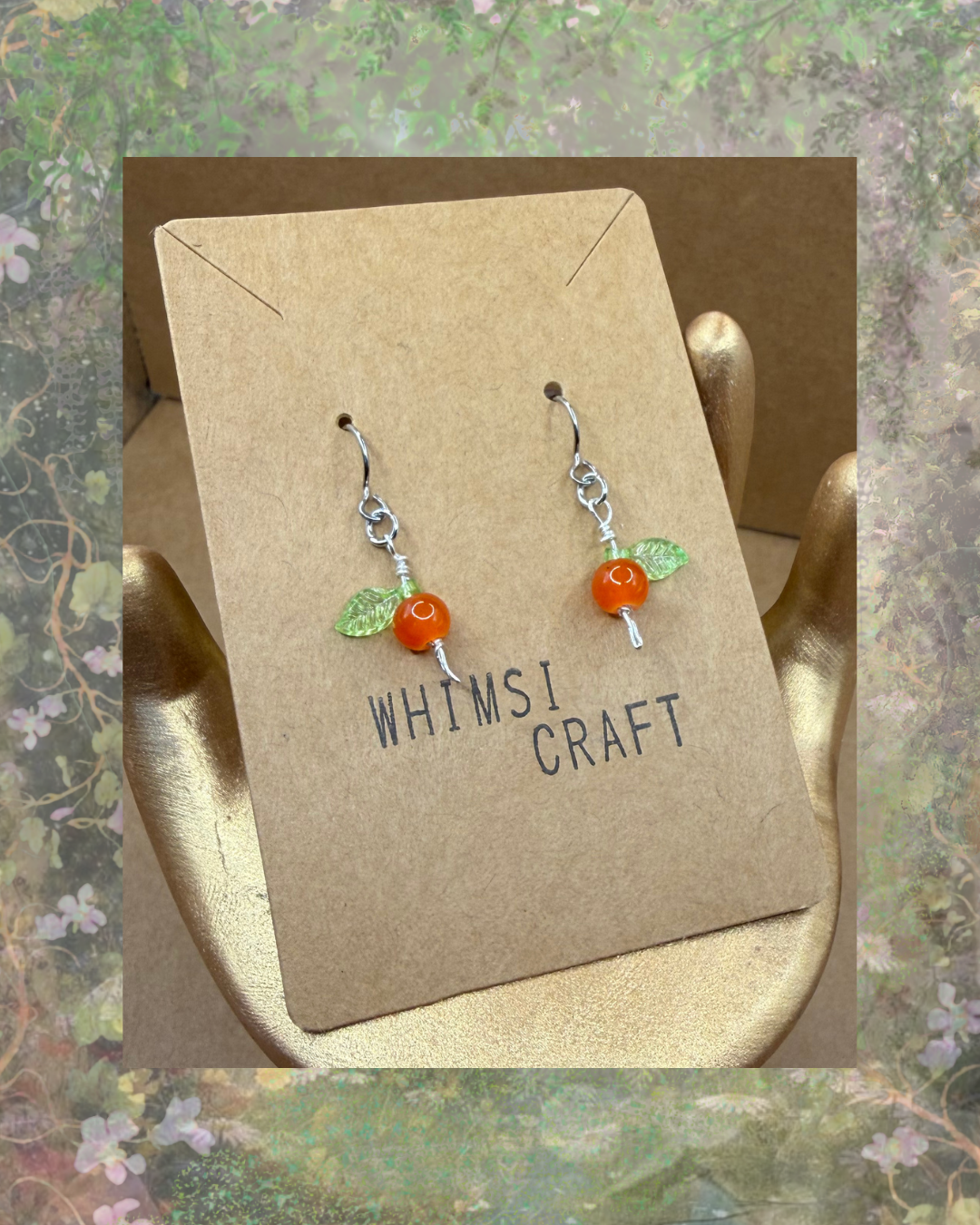 Beaded Garden Fairy Earrings