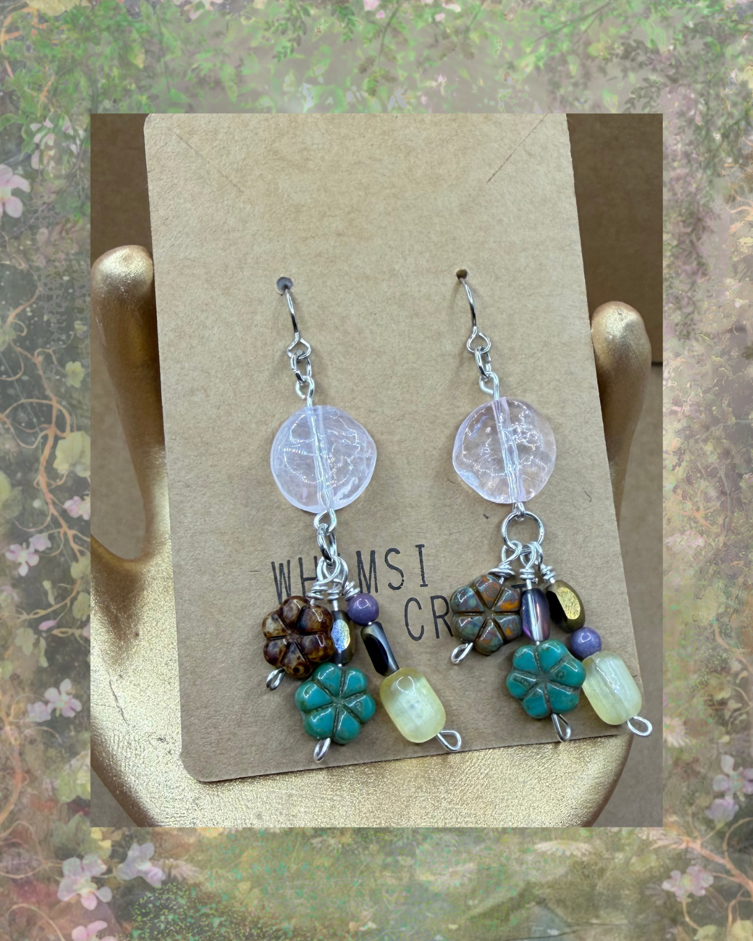 Beaded Garden Fairy Earrings