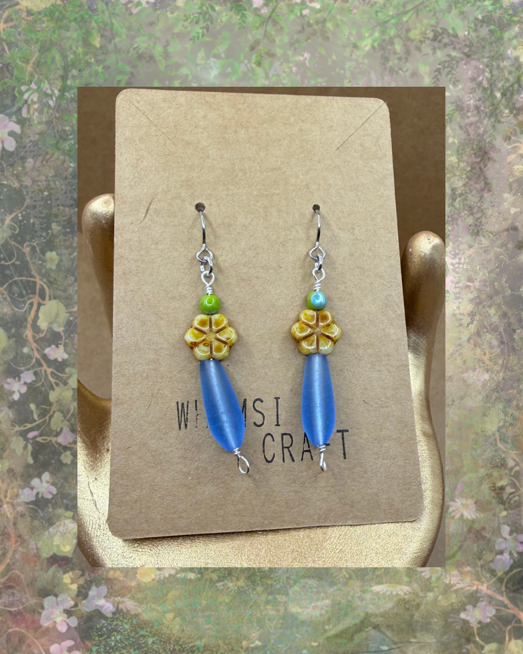 Beaded Garden Fairy Earrings