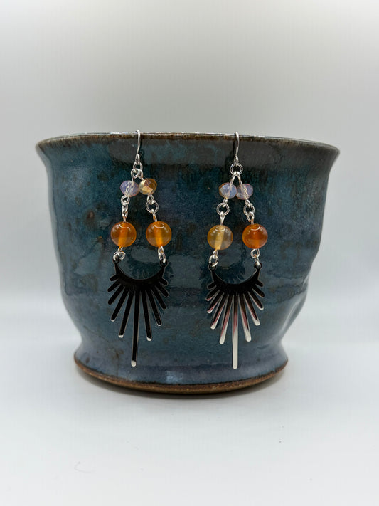 sunburst earrings
