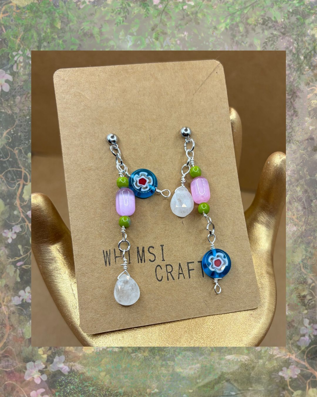 Crystal Garden Fairy Earrings