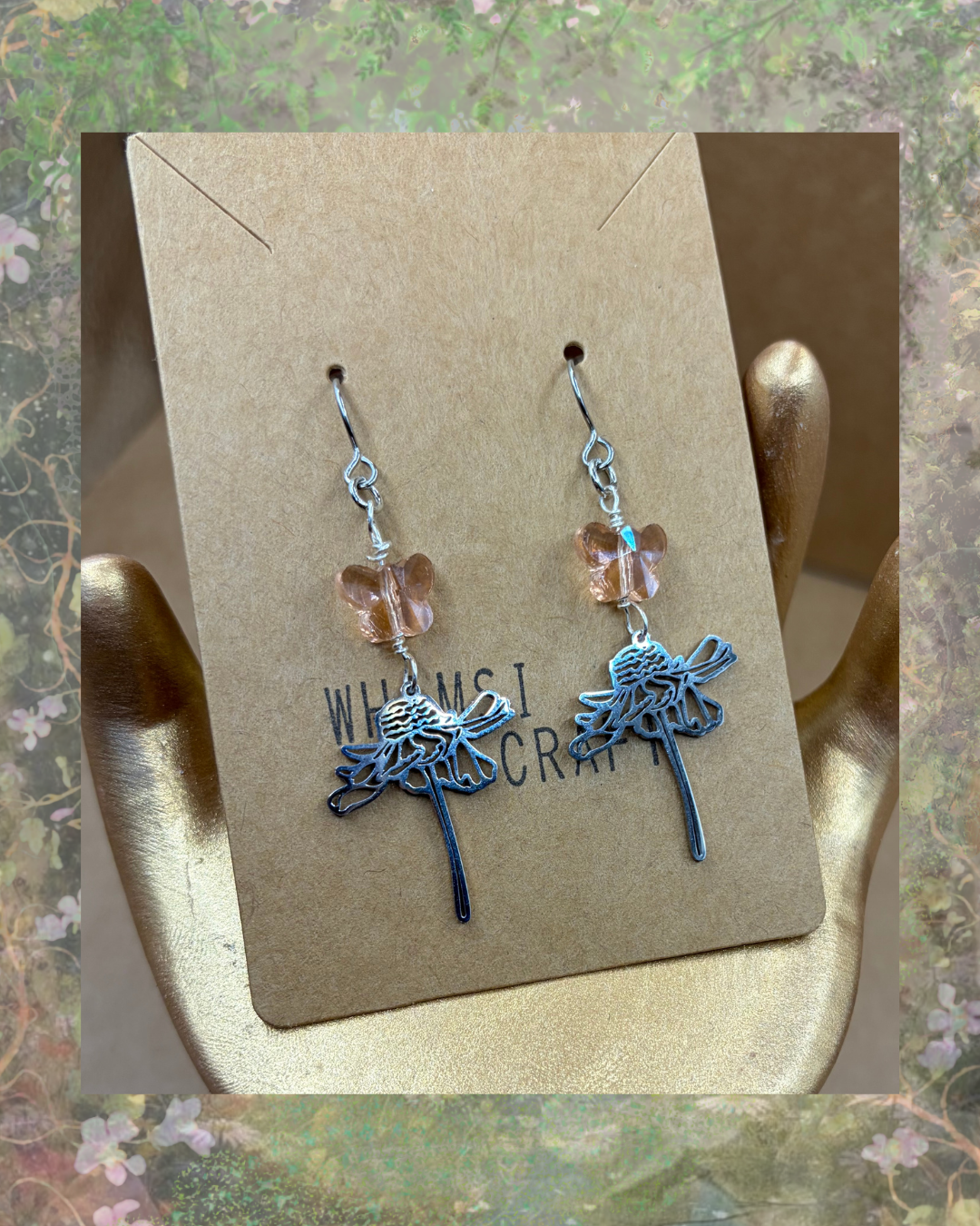 Beaded Garden Fairy Earrings