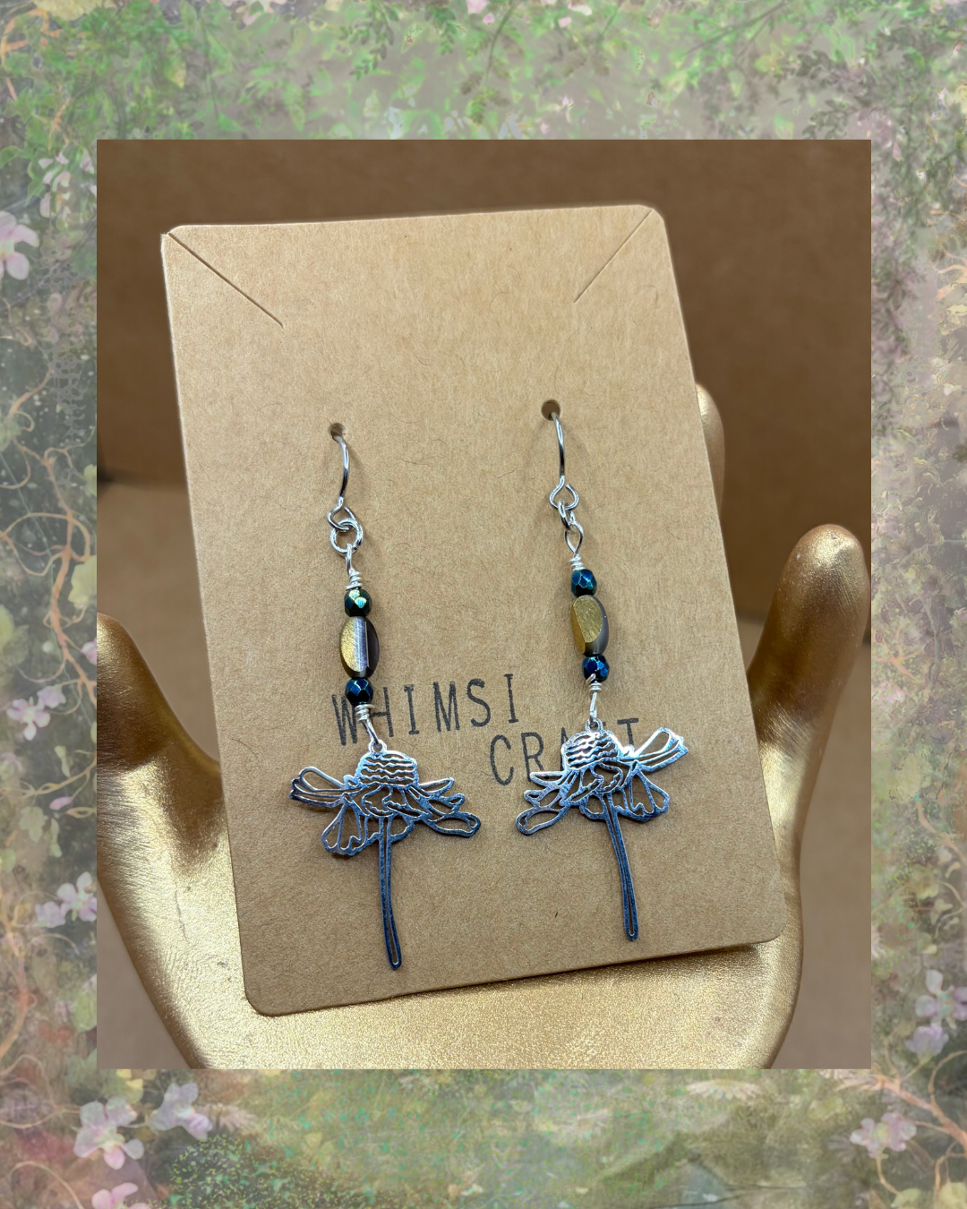 Beaded Garden Fairy Earrings