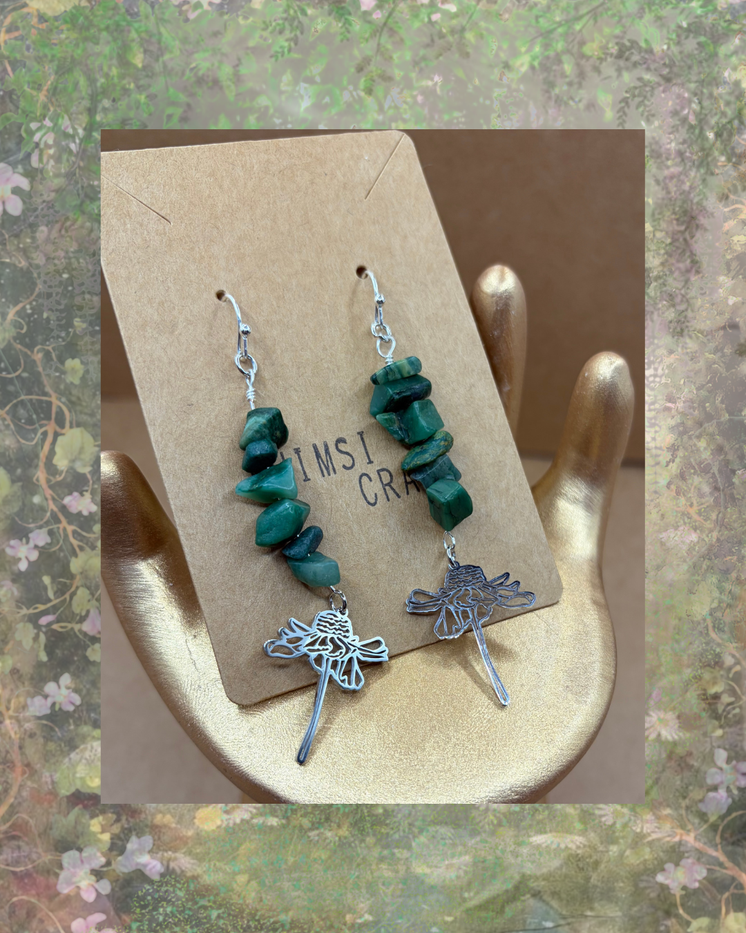 Beaded Garden Fairy Earrings