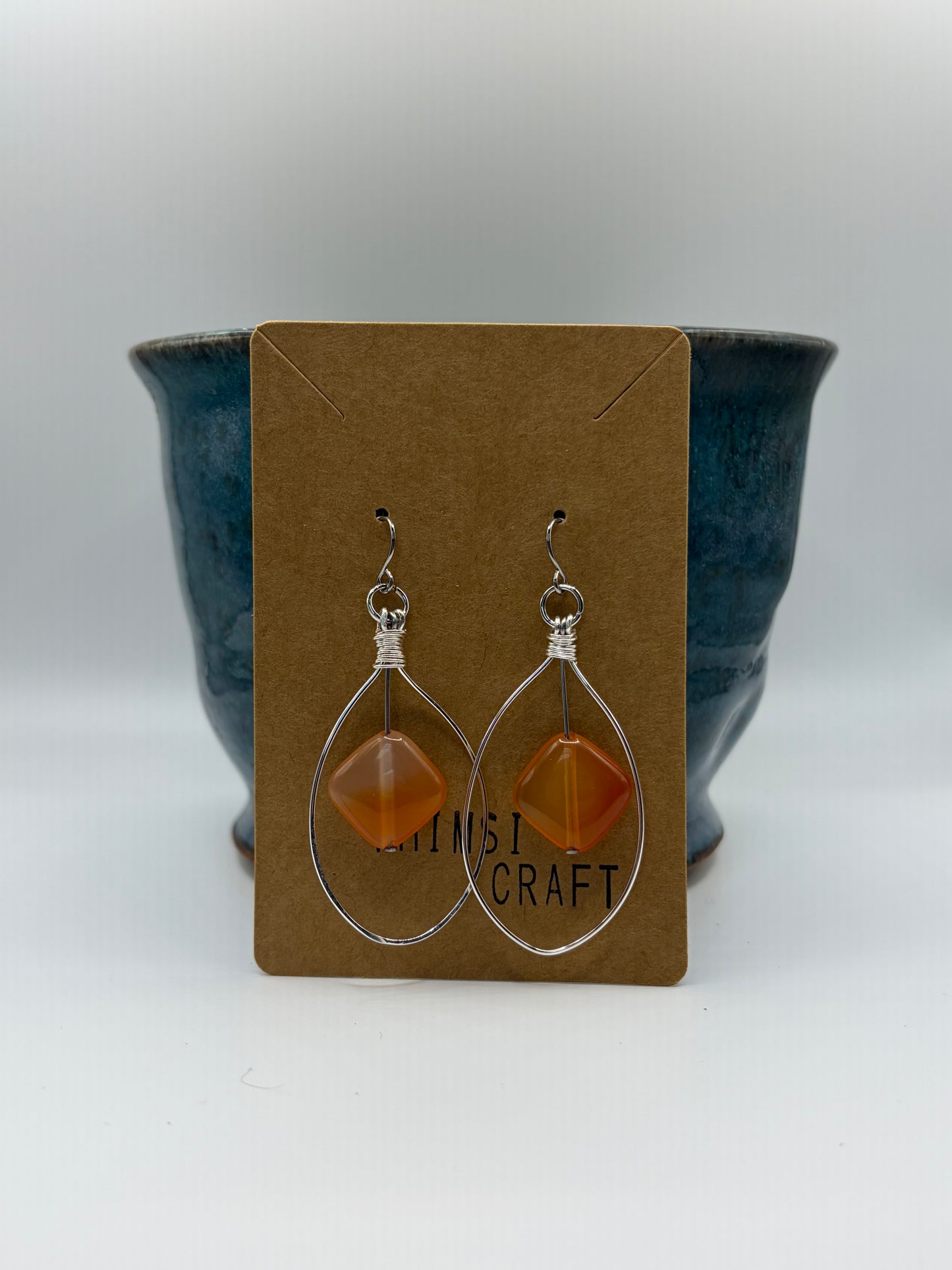 carnelian hoops