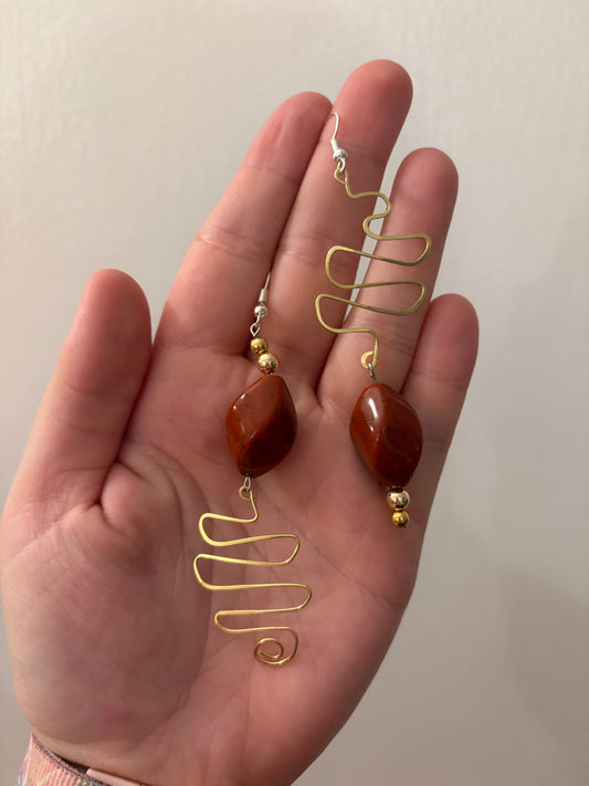 sandy swirls earrings