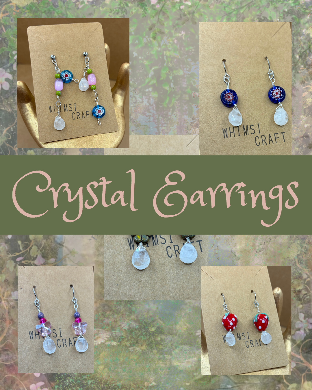 Crystal Garden Fairy Earrings